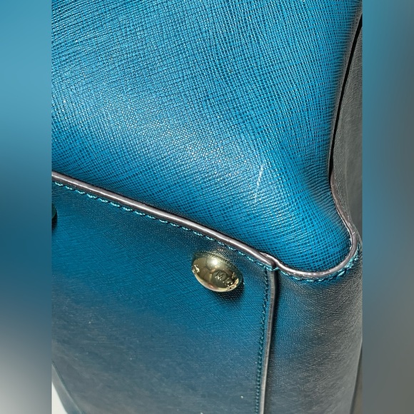 Michael Kors Leather Crossbody Bag - Teal/Blue/Turquoise - Picture 7 of 11